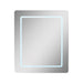 Bellaterra Home 28" x 24" Rectangle Wall-Mounted LED Illuminated Frameless Mirror Medicine Cabinet