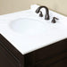 Bellaterra Home 30" 1-Door Espresso Freestanding Vanity Set With White Ceramic Undermount Sink and Cream Marble Top