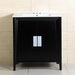 Bellaterra Home 30" 2-Door Dark Espresso Freestanding Vanity Set With Ceramic Integrated Sink and Ceramic Top