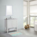 Bellaterra Home 31" 2-Door White Freestanding Vanity Set With White Ceramic Undermount Sink and White Quartz Top