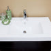 Bellaterra Home 32" 2-Door 1-Drawer Black Freestanding Vanity Set With White Ceramic Drop-In Sink and White Ceramic Top