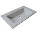 Bellaterra Home 37" x 22" Slate White Concrete Three Hole Vanity Top With Integrated Rectangular Sink