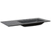 Bellaterra Home 49" x 22" Black Concrete Three Hole Vanity Top With Right Offset Integrated Rectangular Sink