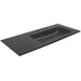 Bellaterra Home 49" x 22" Black Concrete Three Hole Vanity Top With Right Offset Integrated Rectangular Sink
