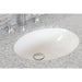 Bellaterra Home 49" x 22" Gray Granite Three Hole Vanity Top With Undermount Oval Sink and Overflow