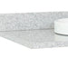 Bellaterra Home 49" x 22" Gray Granite Vanity Top With Semi-recessed Round Sink and Overflow