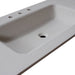 Bellaterra Home 49" x 22" Slate White Concrete Three Hole Vanity Top With Right Offset Integrated Rectangular Sink