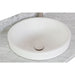 Bellaterra Home 49" x 22" White Carrara Marble Vanity Top With Semi-recessed Round Sink and Overflow