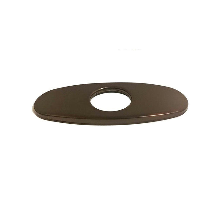 Bellaterra Home 6" Oil Rubbed Bronze Stainless Steel Faucet Deck Plate