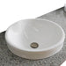 Bellaterra Home 61" x 22" Gray Granite Vanity Top With Double Semi-recessed Round Sink and Overflow