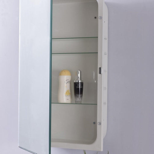 Bellaterra Home 808282-MC 16" x 26" Rectangle Wall-Mounted Frameless Mirror Medicine Cabinet