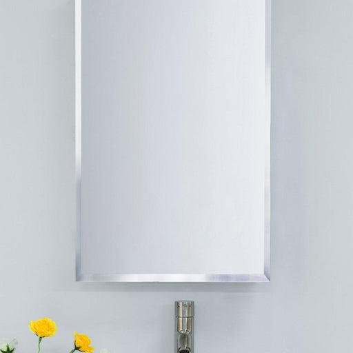 Bellaterra Home 808909-MC 17" x 27" Rectangle Wall-Mounted Framed Mirror Medicine Cabinet