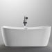 Bellaterra Home Arles 67" x 26" White Rectangle Acrylic Freestanding Double Slipper Soaking Bathtub