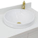 Bellaterra Home Forli 31" 2-Door 1-Drawer White Freestanding Vanity Set With Ceramic Vessel Sink And White Quartz Top
