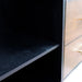 Bellaterra Home Imola 61" 2-Door 4-Drawer 2-Shelf Walnut and Black Freestanding Vanity Set With Ceramic Double Vessel Sink and Black Galaxy Granite Top
