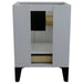 Bellaterra Home Kolb 24" 2-Door 1-Drawer White Freestanding Vanity Base