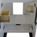 Bellaterra Home Kolb 25" 2-Door 1-Drawer White Freestanding Vanity Set With Ceramic Undermount Rectangular Sink and Black Galaxy Granite Top