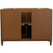Bellaterra Home MCM 48" 2-Door 6-Drawer Walnut Freestanding Vanity Base