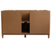 Bellaterra Home MCM 60" 2-Door 6-Drawer Walnut Freestanding Vanity Base