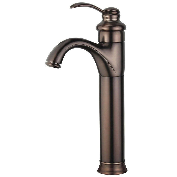 Bellaterra Home Madrid 12" Single-Hole and Single Handle Oil Rubbed Bronze Bathroom Faucet With Overflow Drain