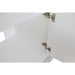 Bellaterra Home Monterey 49" 2-Door 4-Drawer White Freestanding Vanity Set With Ceramic Vessel Sink and White Quartz Top