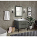 Bellaterra Home Paris 37" 2-Door 1-Drawer Linen Gray Freestanding Vanity Set With Ceramic Vessel Sink and Gray Granite Top