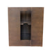 Bellaterra Home Plantation 31" 2-Door Brown Ash Freestanding Vanity Set With Ceramic Vessel Sink and Gray Granite Top