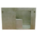 Bellaterra Home Scandi 37" 1-Door 2-Drawer Linen Brown Wall-Mount Vanity Set With Ceramic Vessel Sink and White Quartz Top