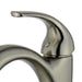 Bellaterra Home Seville 8" Single-Hole and Single Handle Brushed Nickel Bathroom Faucet With Overflow Drain