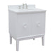 Bellaterra Home Stora 31" 2-Door 1-Drawer White Freestanding Vanity Set With Ceramic Undermount Rectangular Sink and White Quartz Top