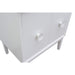 Bellaterra Home Stora 31" 2-Door 1-Drawer White Freestanding Vanity Set With Ceramic Vessel Sink and Gray Granite Top