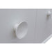 Bellaterra Home Stora 31" 2-Door 1-Drawer White Wall-Mount Vanity Set With Ceramic Vessel Sink and White Quartz Top