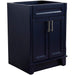 Bellaterra Home Terni 24" 2-Door 1-Drawer Blue Freestanding Vanity Base
