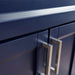 Bellaterra Home Terni 25" 2-Door 1-Drawer Blue Freestanding Vanity Set With Ceramic Undermount Rectangular Sink and Gray Granite Top