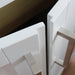 Bellaterra Home Terni 25" 2-Door 1-Drawer White Freestanding Vanity Set With Ceramic Undermount Oval Sink and Gray Granite Top