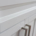 Bellaterra Home Terni 25" 2-Door 1-Drawer White Freestanding Vanity Set With Ceramic Vessel Sink and White Carrara Marble Top