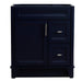 Bellaterra Home Terni 30" 1-Door 2-Drawer Blue Freestanding Vanity Base