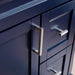 Bellaterra Home Terni 31" 1-Door 2-Drawer Blue Freestanding Vanity Set With Ceramic Undermount Oval Sink and Black Galaxy Granite Top
