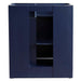 Bellaterra Home Terni 31" 1-Door 2-Drawer Blue Freestanding Vanity Set With Ceramic Undermount Rectangular Sink and Black Galaxy Granite Top