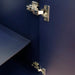 Bellaterra Home Terni 36" 1-Door 2-Drawer Blue Freestanding Vanity Base With Right Door