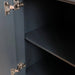Bellaterra Home Terni 37" 1-Door 2-Drawer Dark Gray Freestanding Vanity Set With Ceramic Left Offset Undermount Oval Sink and Gray Granite Top, and Left Door Base