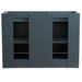 Bellaterra Home Terni 48" 2-Door 2-Drawer Dark Gray Freestanding Vanity Base