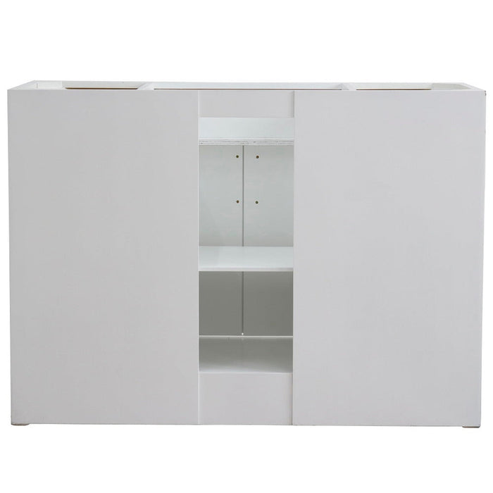 Bellaterra Home Terni 48" 2-Door 6-Drawer White Freestanding Vanity Base