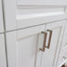 Bellaterra Home Terni 49" 2-Door 6-Drawer White Freestanding Vanity Set With Ceramic Undermount Oval Sink and White Quartz Top