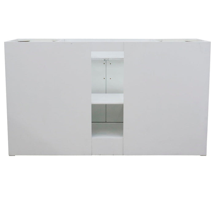 Bellaterra Home Terni 60" 2-Door 6-Drawer White Freestanding Vanity Base