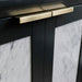Bellaterra Home Trento 31" 2-Door 1-Drawer Dark Gray Freestanding Vanity Set With Ceramic Vessel Sink and Black Galaxy Granite Top