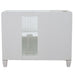 Bellaterra Home Trento 42" 2-Door 3-Drawer White Freestanding Vanity Base With Right Door