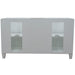 Bellaterra Home Trento 60" 4-Door 3-Drawer White Freestanding Double Vanity Base