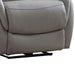 Benjara Leatherette Upholstered Power Recliner With Contoured Seats, Gray BM225787