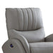 Benjara Leatherette Upholstered Power Recliner With Contoured Seats, Gray BM225787